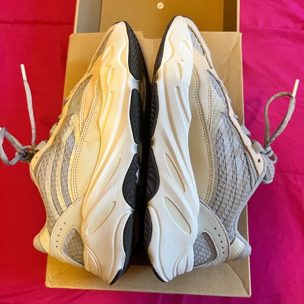 adidas Women's Cream and Gray Sneakers